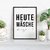 Poster HEUTE WÄSCHE Poster Waschküche mit lustigem Spruch Geschenk Einzug