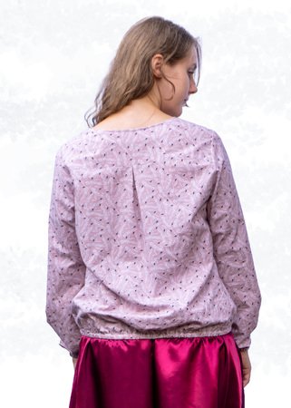 Becky – Lässige Damenbluse mit Kellerfalte & Gummibund (BU 80-116) A4+A0