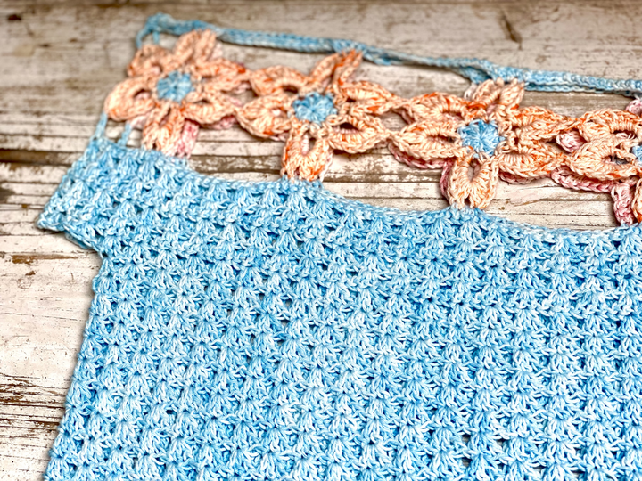 Summer Of Love POWER FLOWER TOP – 5 Größen – Häkelanleitung