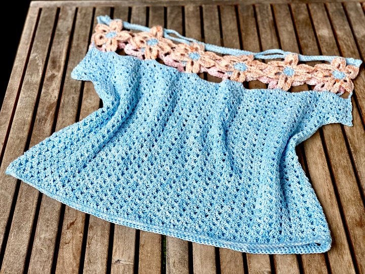 Summer Of Love POWER FLOWER TOP – 5 Größen – Häkelanleitung