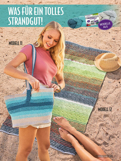 Strandtuch oder Picknickdecke in Sommerfarben