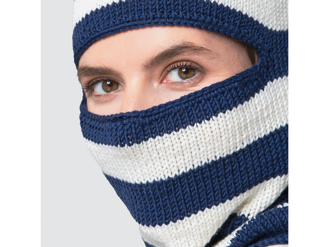 Balaclava / Kapuzenmütze "Stripes" gestreift Strickanleitung // PDF
