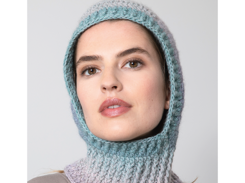 Balaclava / Kapuzenmütze "DÉGRADÉ" mit Farbverlauf Strickanleitung // PDF