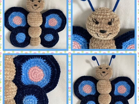 Häkelanleitung Babsi Butterfly - DIY Schmetterling häkeln