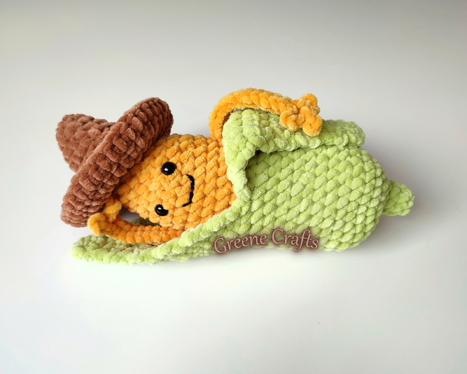 Crochet Corn with Mini Sombrero - Plush Toy - Beginner Crochet Pattern