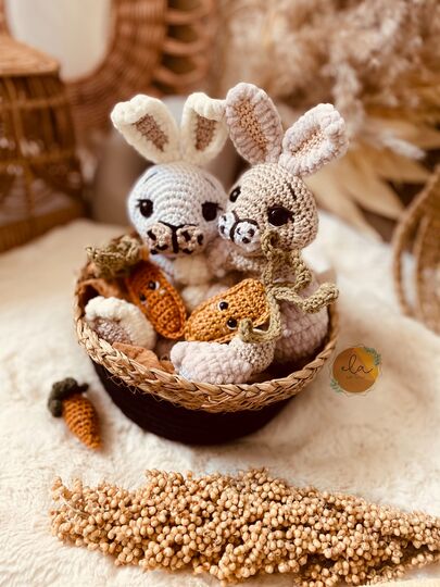 Häkelanleitung Hoppel und Frieda PDF Datei