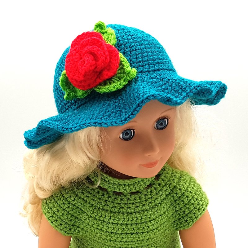 Crochet Pattern for Hats for 18-inch dolls (American Girl, Our Generation) - Image 9