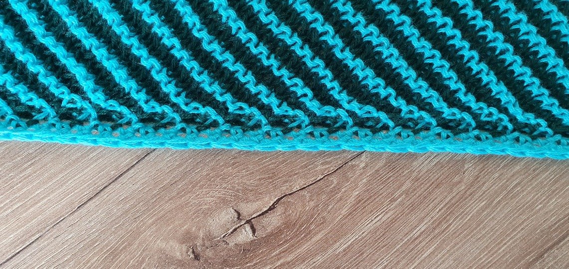 Palmen, Schattenstricken, Illusionsstricken, Motivtuch