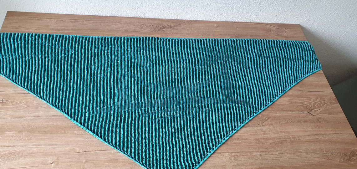 Palmen, Schattenstricken, Illusionsstricken, Motivtuch