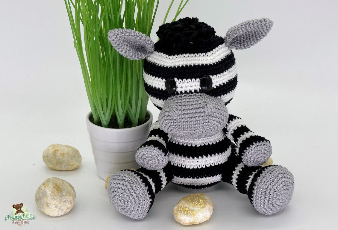 Kuschel Zebra, mini - Häkelanleitung