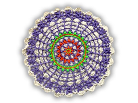 Rundes STERNEN Deckchen