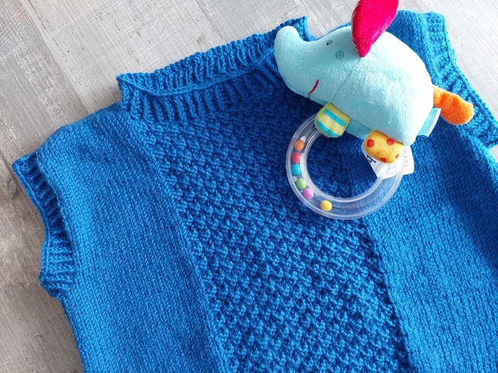 Strickanleitung Baby Pullunder Größe 86/92!