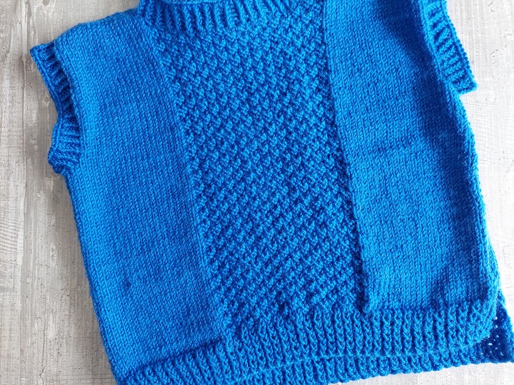 Strickanleitung Baby Pullunder Größe 86/92!