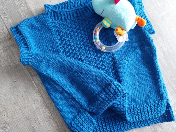 Strickanleitung Baby Pullunder Größe 86/92!