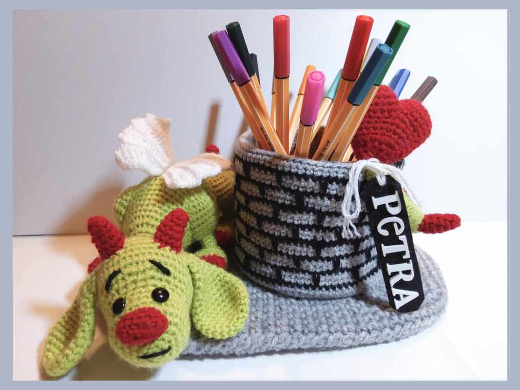 Häkelanleitung / Amigurumi / Geschenkebecher~Drache - Bild 3