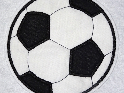 Stickdatei - Fußball für Stoffapplikationen Fussball