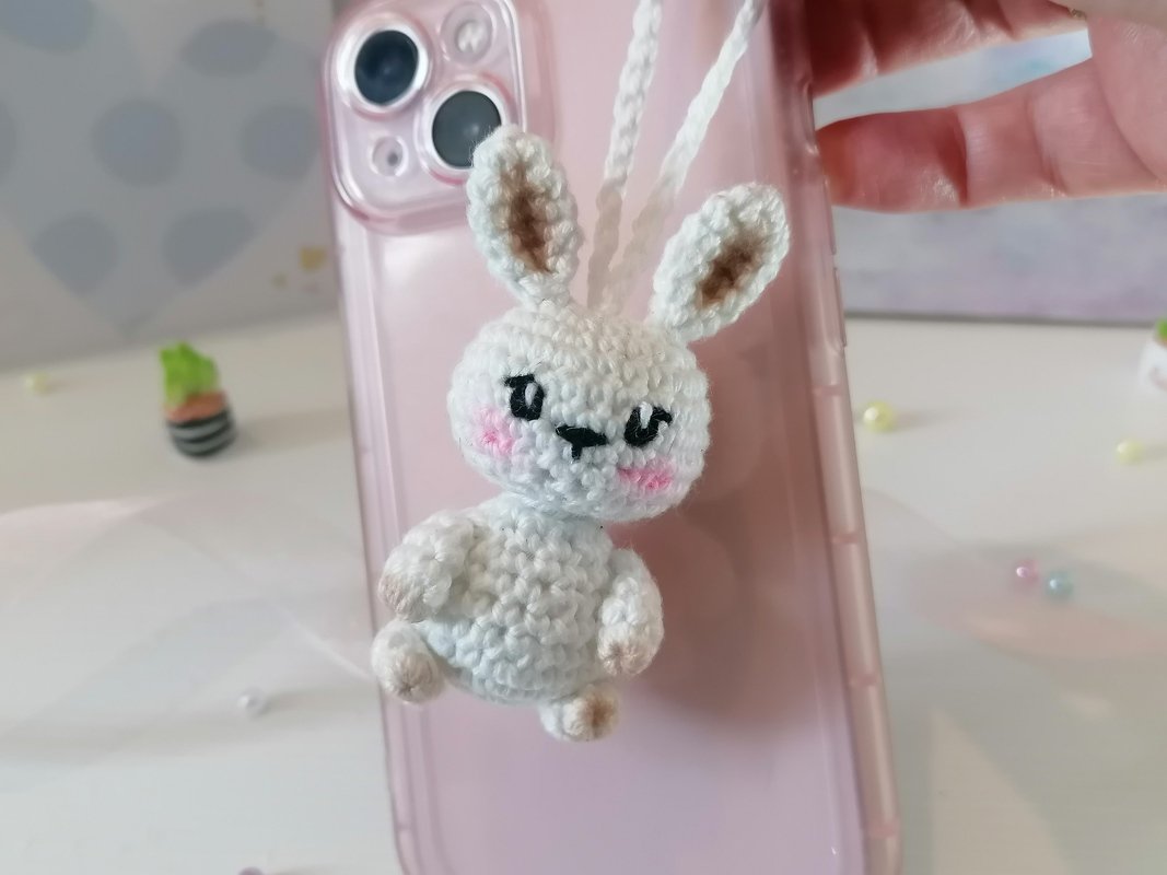 Crochet Pattern Keychain Rabbit Amigurumi