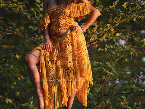 Häkelanleitung Top + Rock/Poncho