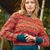Pullover mit Ajour-Rautenmuster und Streifen