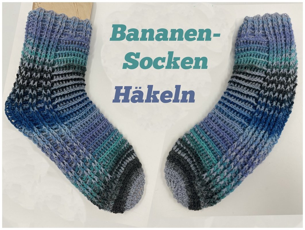 Häkelanleitung Bananensocken