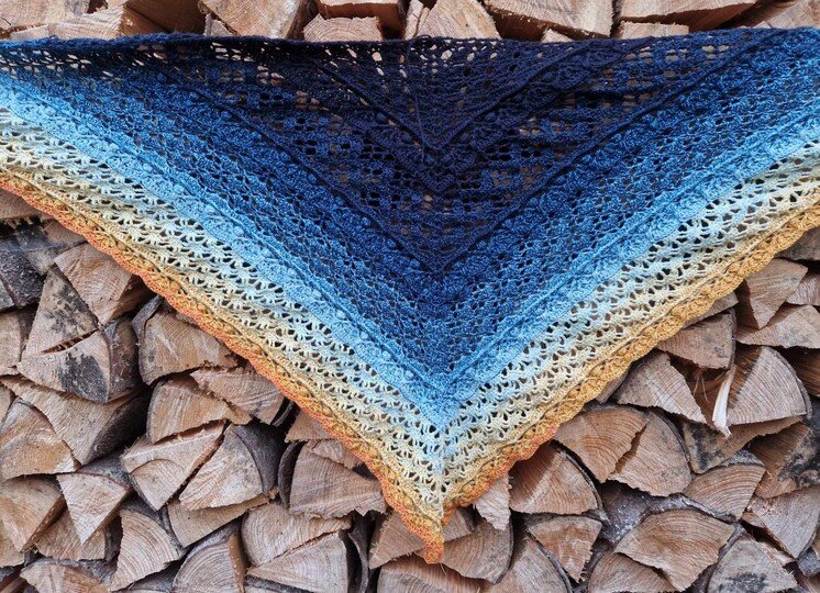 Häkelanleitung Dreieckstuch "Ineira"