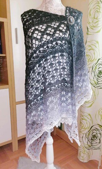 Häkelanleitung Dreieckstuch "Ineira"