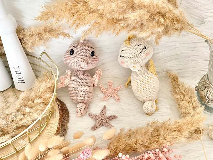 Seepferdchen Maila- Häkelnaleitung Amigurumi/ Kuscheltier von Wolldiamant