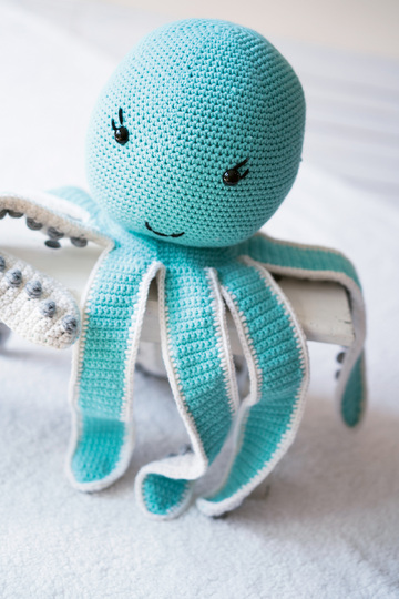 Kuscheltier / Amigurumi XXL-Oktopus "Big Buddy" Häkelanleitung // PDF