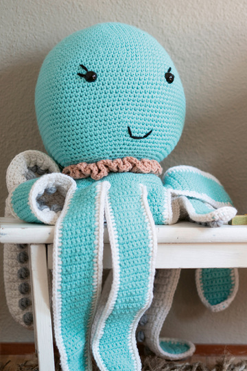 Kuscheltier / Amigurumi XXL-Oktopus "Big Buddy" Häkelanleitung // PDF
