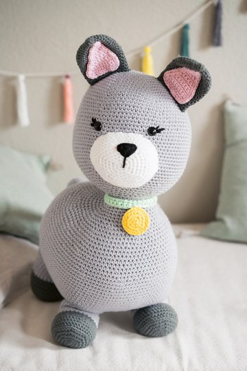 Kuscheltier / Amigurumi XXL-Katze "Big Buddy" Häkelanleitung // PDF