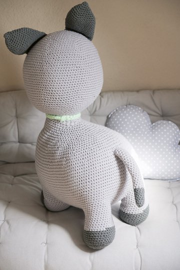 Kuscheltier / Amigurumi XXL-Katze "Big Buddy" Häkelanleitung // PDF