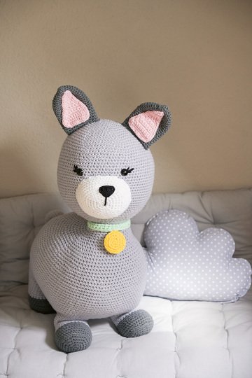 Kuscheltier / Amigurumi XXL-Katze "Big Buddy" Häkelanleitung // PDF