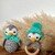 Crochet Set Penguin Teething Ring and Roly-Poly toy