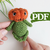 Crochet pumpkin man pattern, amigurumi doll halloween decor, easy crochet p