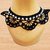A crochet collar necklace pattern