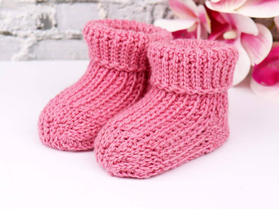 Baby- & Kindersöckchen "Kira" (stricklook, Gr. 50-104)