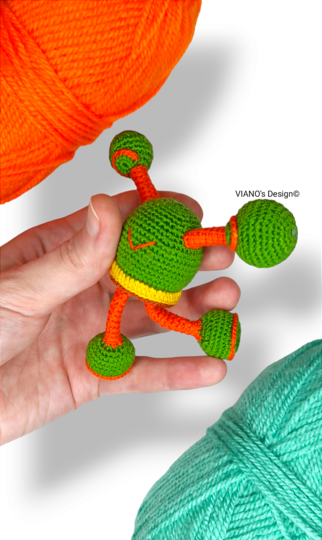 Crochet Pattern Miniature Alien Amigurumi