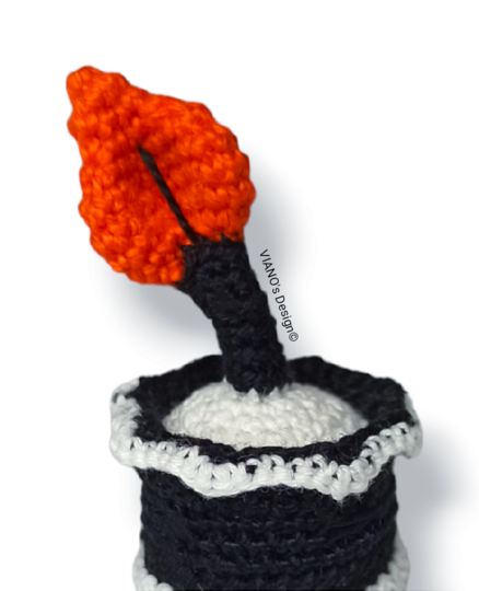 Low Sew Crochet Pattern Christmas Miniature Candle