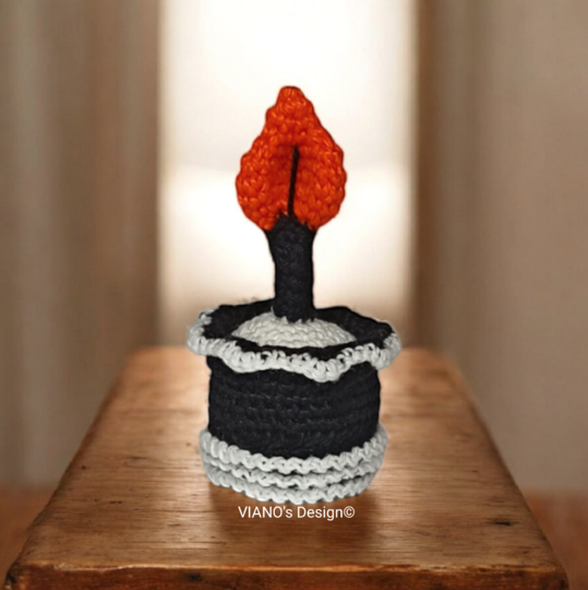 Low Sew Crochet Pattern Christmas Miniature Candle