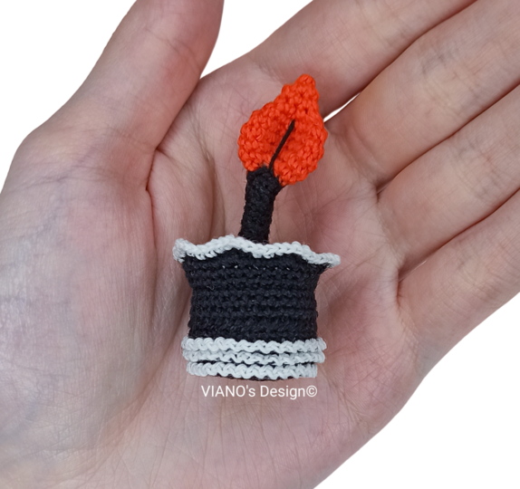 Low Sew Crochet Pattern Christmas Miniature Candle