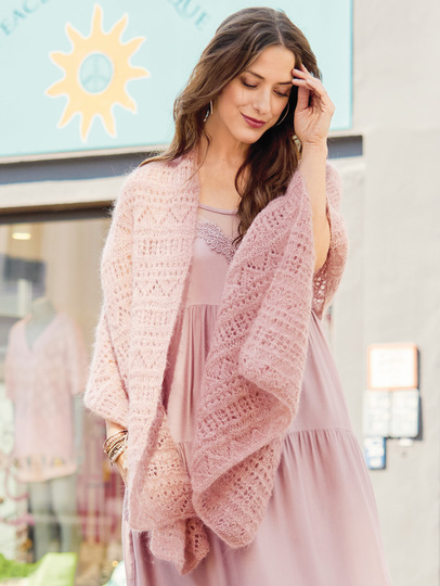 Tuch mit Ajourmuster