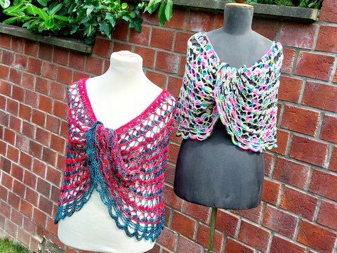 Häkelanleitung Poncho "Twisted Waves"