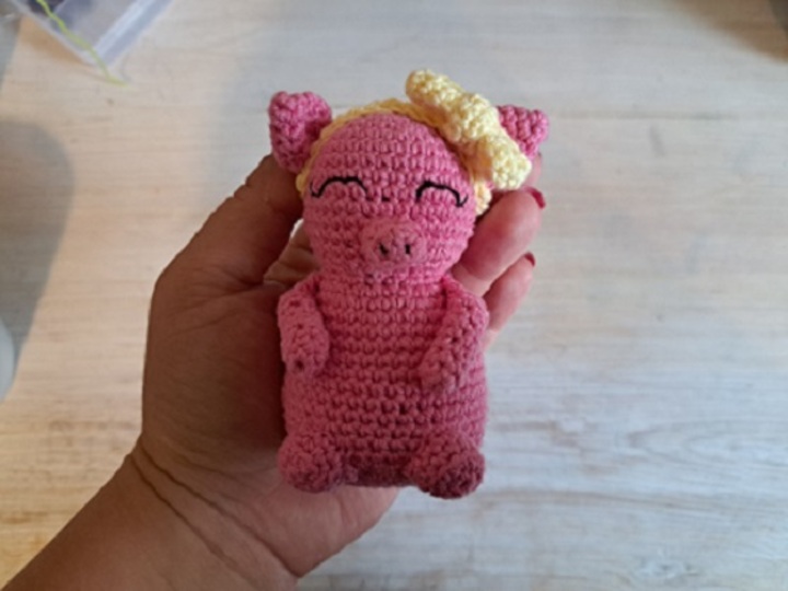 Häkelanleitung Schweinchen Gloria