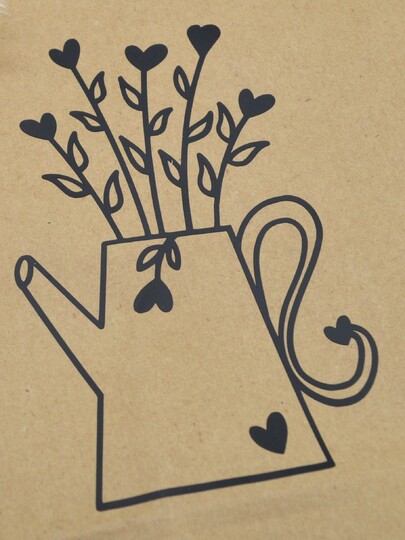 Plotterdatei Kanne Herzen für dich