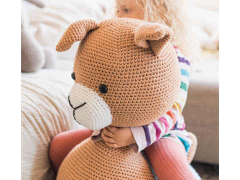 Kuscheltier / Amigurumi XXL-Alpaka "Big Buddy" Häkelanleitung // PDF