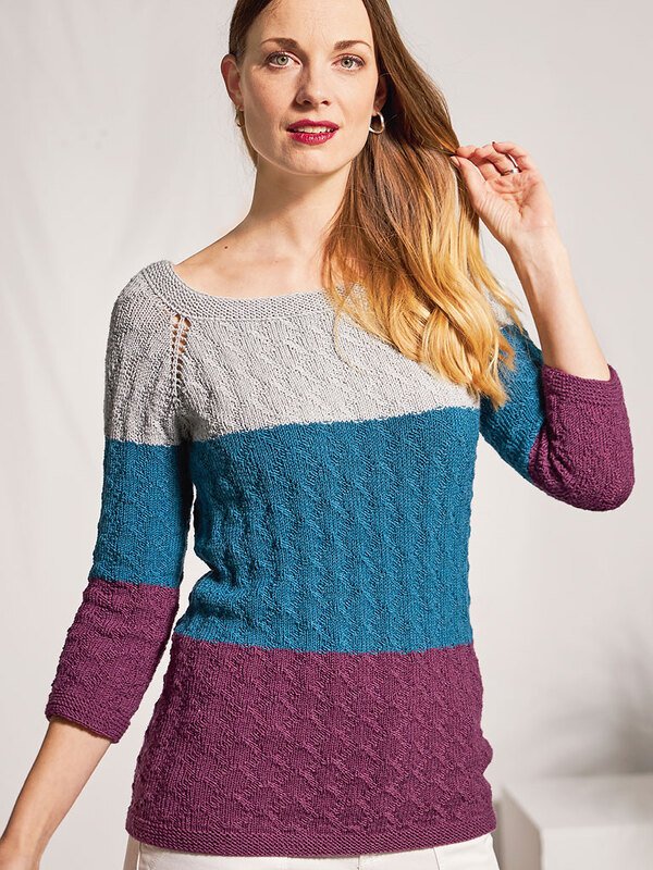 RAGLANPULLI STRUKTUR-RAUTEN - Bild 4