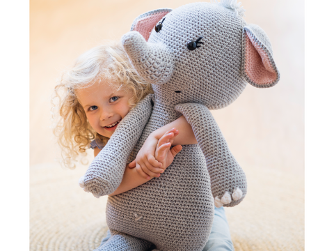 Kuscheltier / Amigurumi XXL-Elefant "Big Buddy" Häkelanleitung // PDF