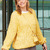 Pullover in Gelb im Halpatent mit Raglanschrägung