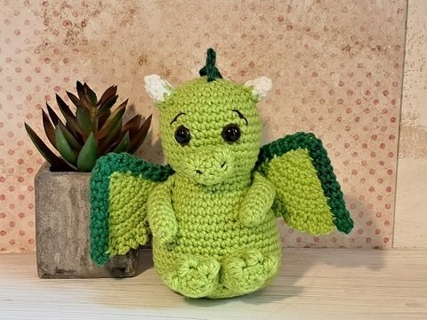 Häkelanleitung Drache Alex