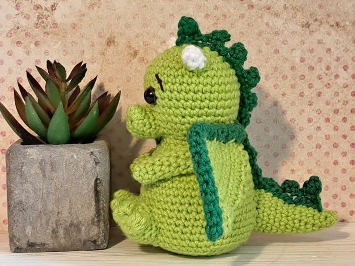 Häkelanleitung Drache Alex